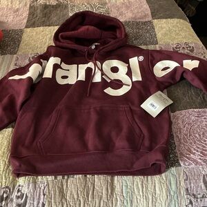 Wrangler women’s Burgundy Hoodie Sweater